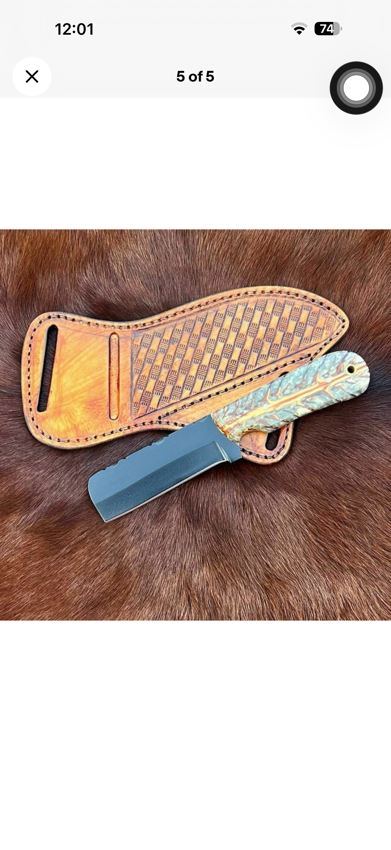 Hybrid Ivory Pinecone Bullcutter with Black-Coated Blade