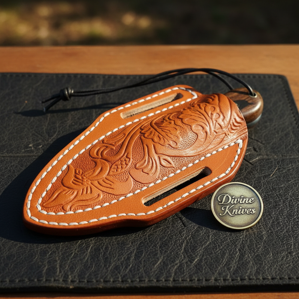 Blue Resin & Stag Horn Skinner Combo Set for Field Work