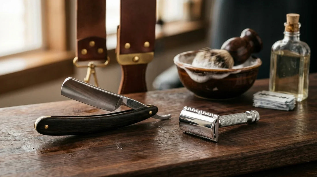Handmade barber razor vs safety razor comparison