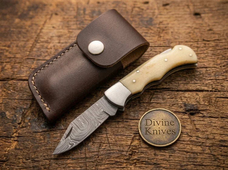 Bone Handle Folding Knife