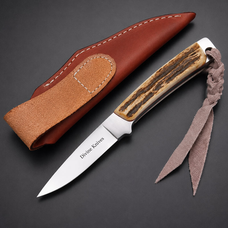 Stag Handle Hunting Knives | USA | Divine Knives