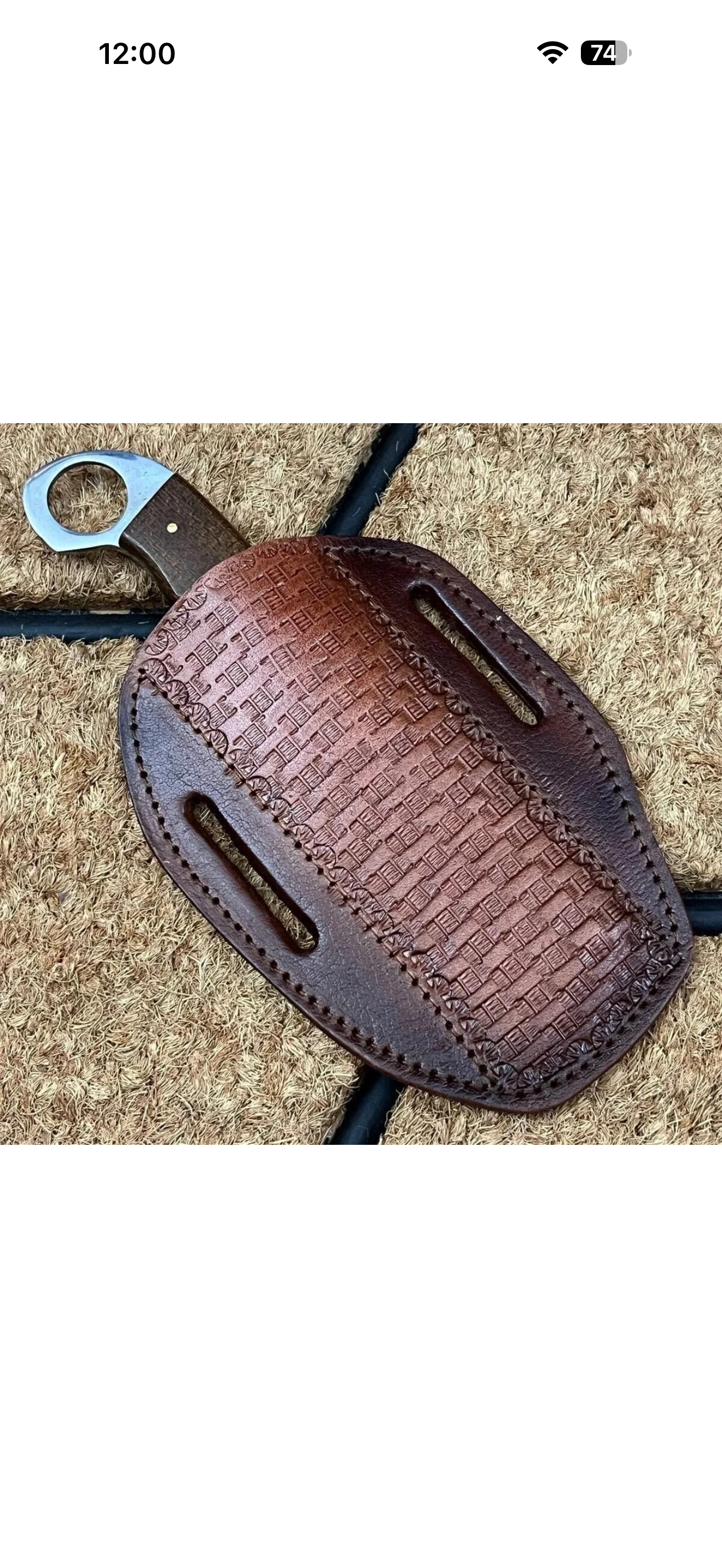Ironwood Dragon Pattern Bull Cutter with Engraved Scale Blade
