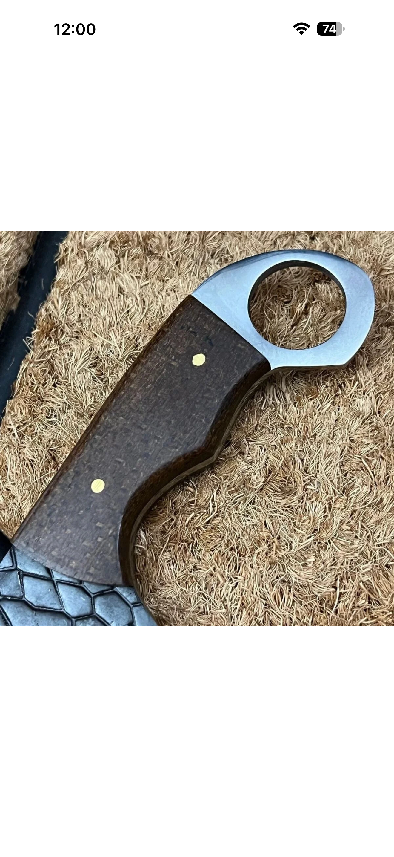 Ironwood Dragon Pattern Bull Cutter with Engraved Scale Blade