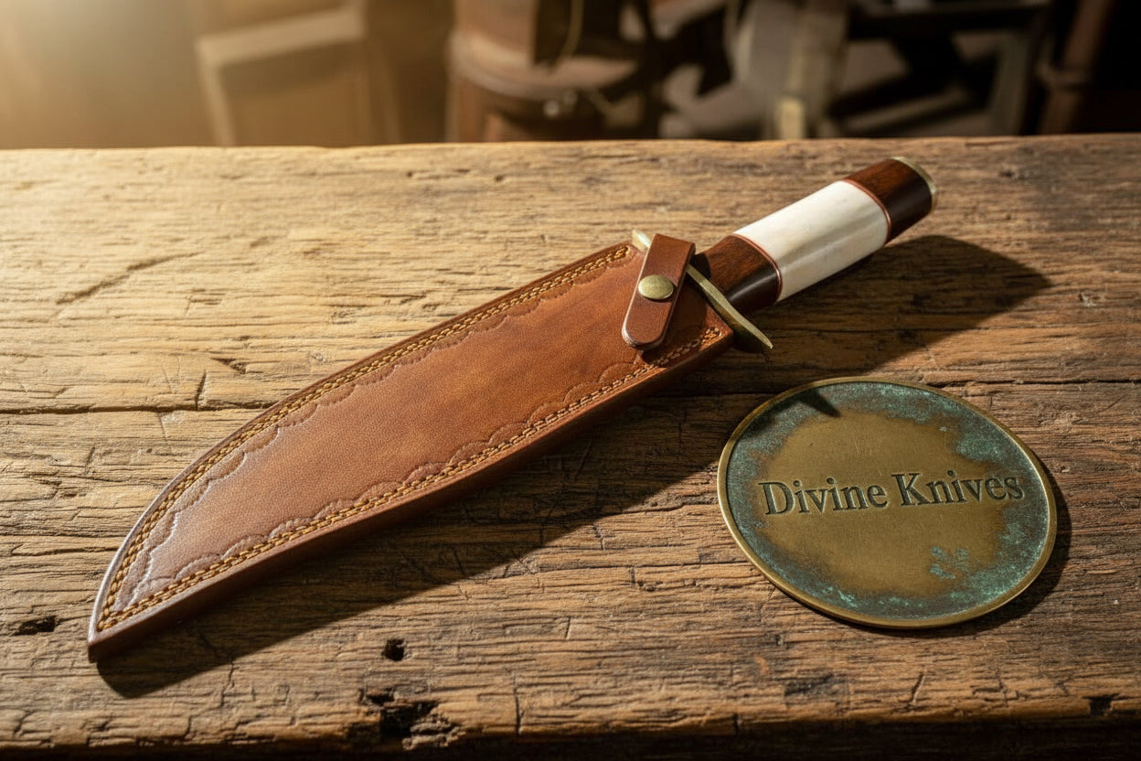 Frontier Bowie Knife with Polished Clip Point Blade