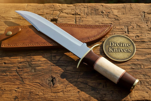 Frontier Bowie Knife with Polished Clip Point Blade