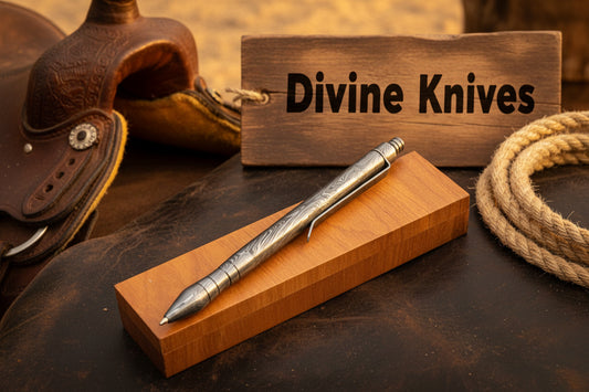 Damascus Twist Ballpoint Pen for Premium Daily Writing