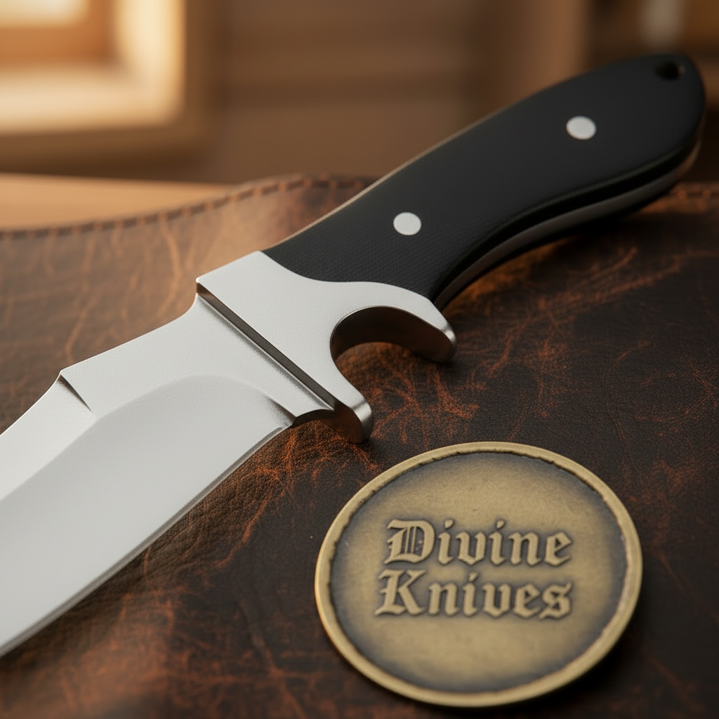 D2 Steel Sub-Hilt Fighter Knife with Balanced Blade