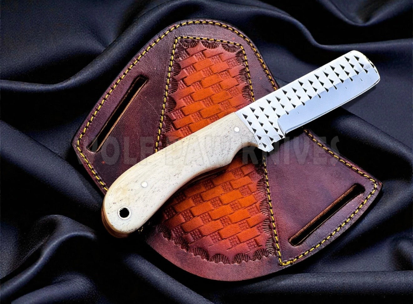 Rasp Steel Bone Bull Cutter Knife for Ranch and Camp Work