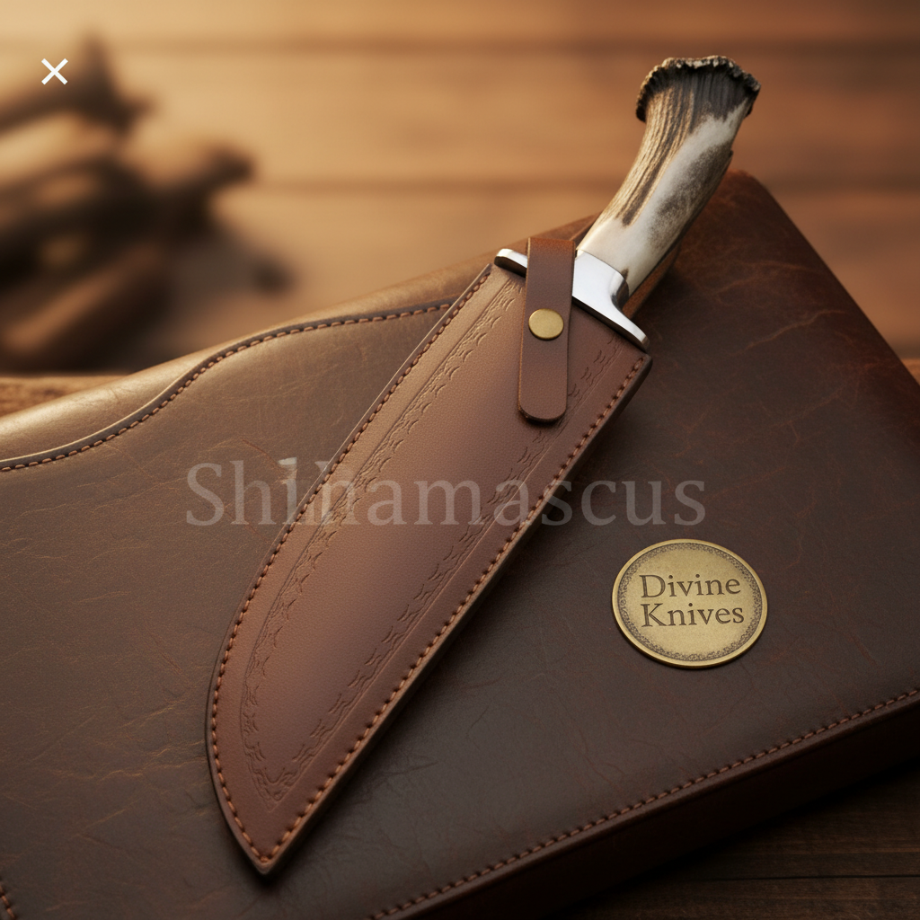 Crown Stag D2 Steel Rambo Bowie with Bold Blade